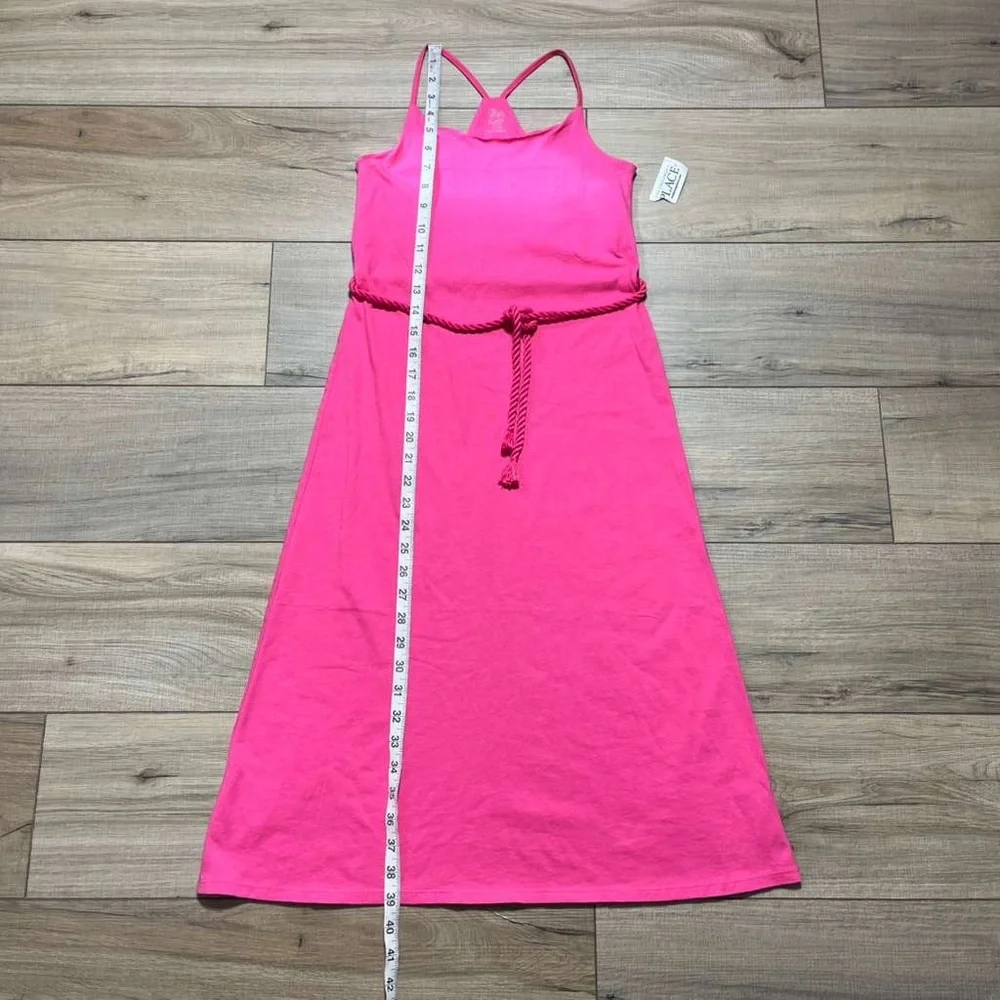 The Children’s Place Girls Sleeveless Racerback Belted‎ Maxi Dress Size M Pink